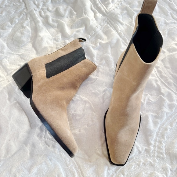 RAG & BONE Joni 50MM Suede Chelsea Boots Size 8.5 New - Picture 4 of 9